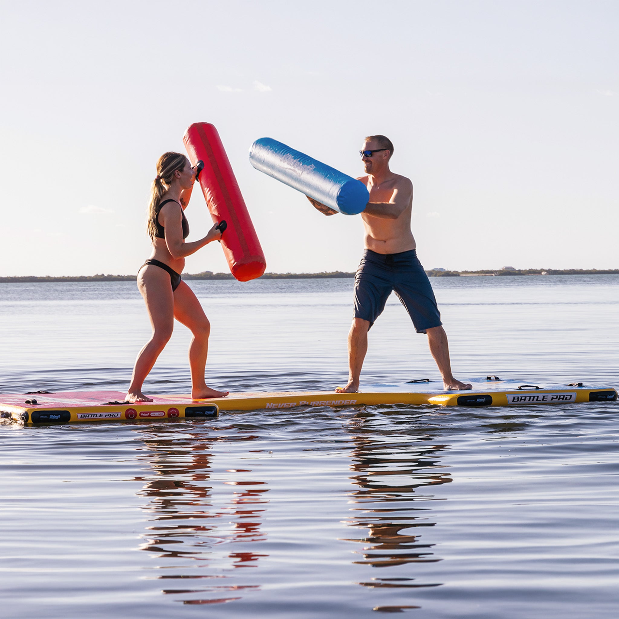 BattlePad | Inflatable Water Jousting Arena by Aqua Lily Pad