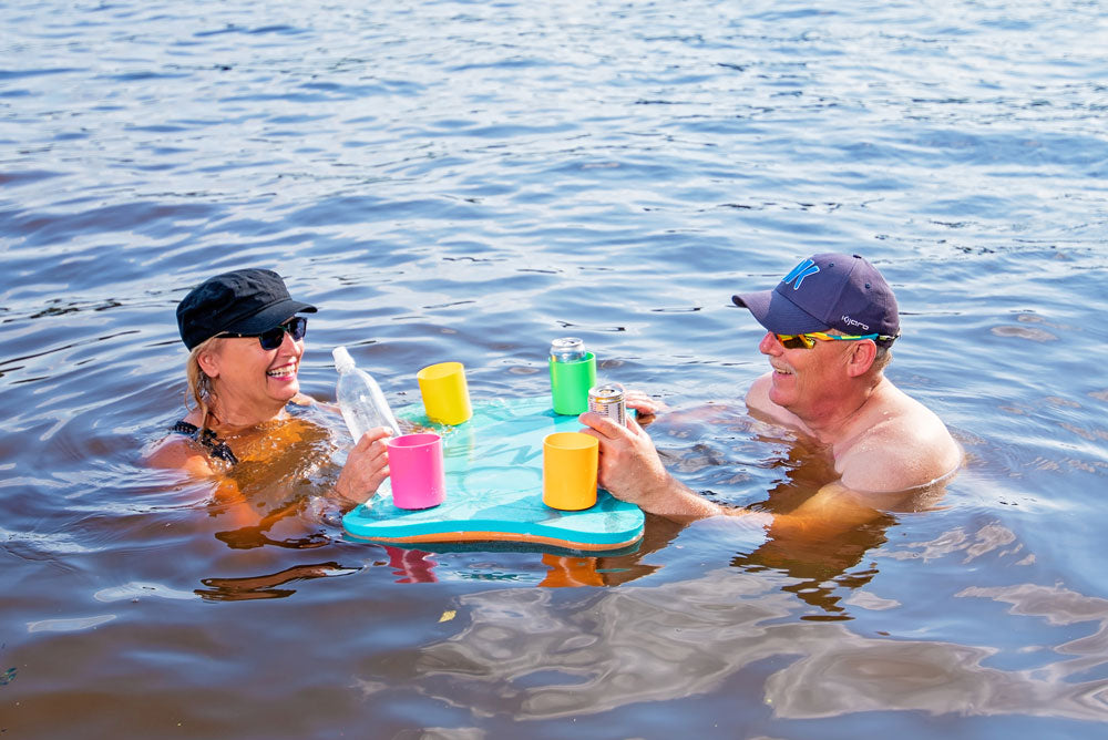 Floating Cooler Table w/ 4 Cup Holders
