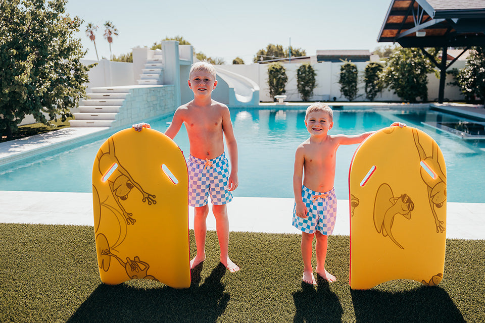 2 Giant Aqua Lily Pad Kickboards
