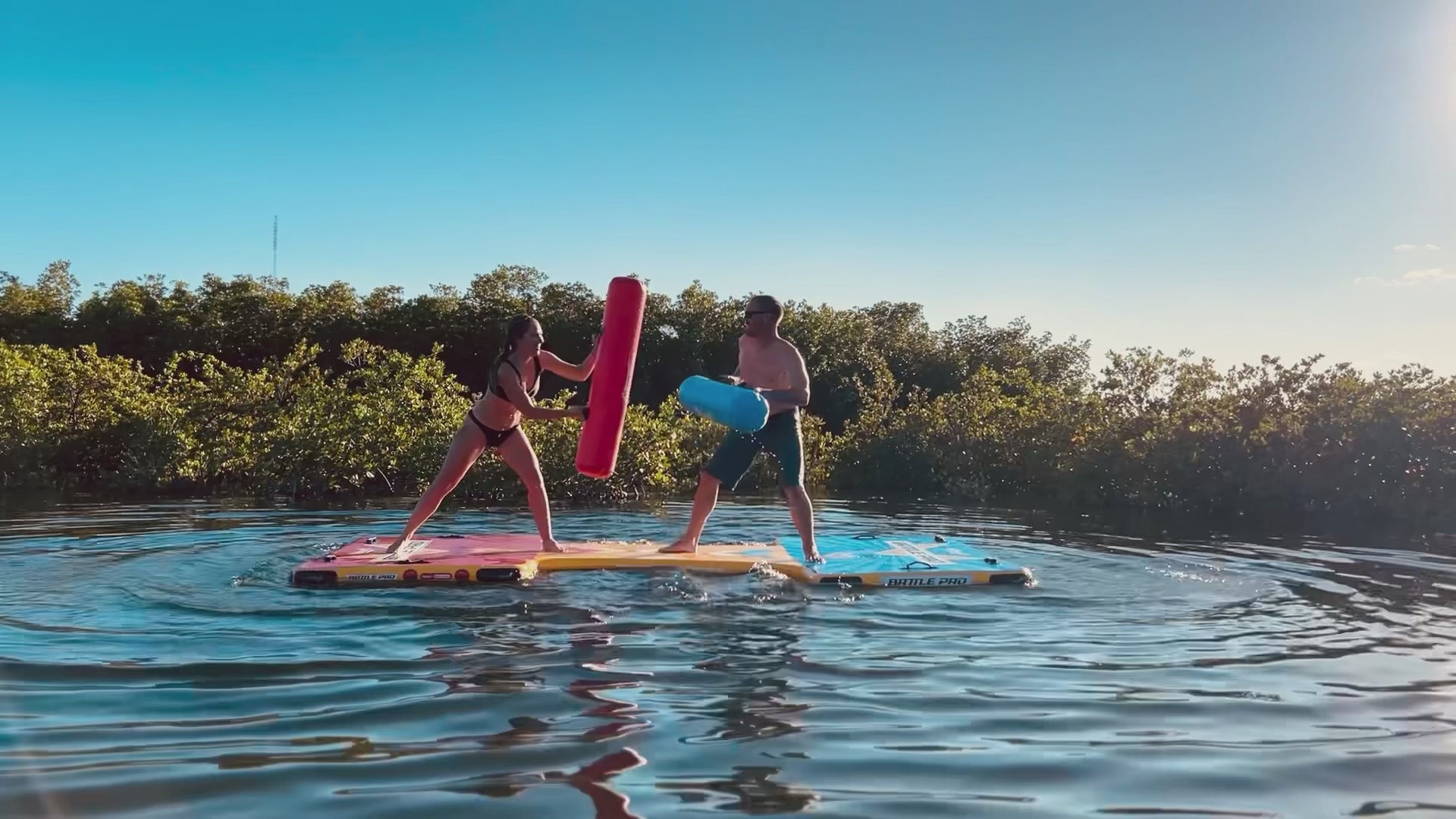 BattlePad | Inflatable Water Jousting Arena by Aqua Lily Pad